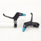Zoegneer 2-Teiliger Bremshebel aus Aluminiumlegierung, 2 Finger, Leicht für Mountainbike, Kinderfahrrad (Blau)