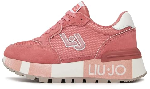 Scarpe donna Liu-Jo Amazing 25 sneaker pelle/ ecopelle/ tessuto strawberry DS24LJ04 BA4005 PX303 39