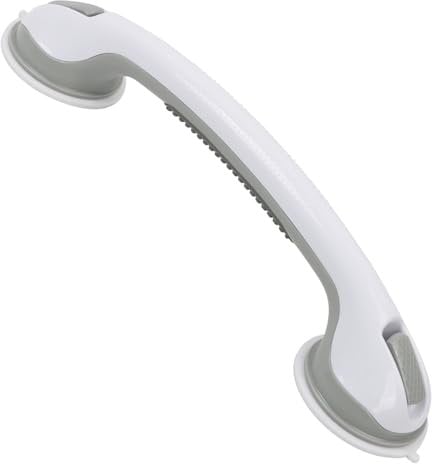 sunzone Agarres de Ducha con Ventosa para Personas Mayores, Asas de Baño Extraíbles, Asas de Ducha para Personas Mayores, Mango de Seguridad, sin Taladrar