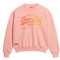Superdry Sweat-shirt ample Tonal Vl pour femme, Pêche rose chiné, 36