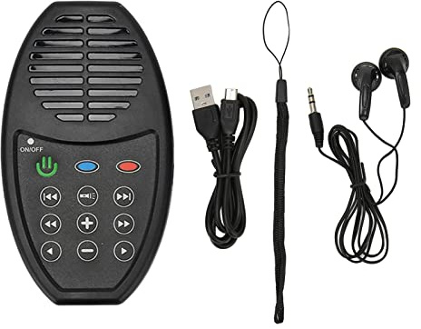 Der sprechende Audio-Bibel-Player, mit Solaraufladung, 4G-fähiges tragbares Gerät, Neues & Altes Testament (Wie im TV gesehen), für Senioren (Russisch mit Swahili mit Kurdisch, Schwarz)