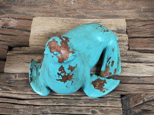 MichaelNoll Seerobbe Robbe Seehund Deko-Figur, Maritime Dekoration für Badezimmer, Wohnzimmer, Schlafzimmer und Büro aus Polyresin (20x14,5x14 cm (LxBxH))