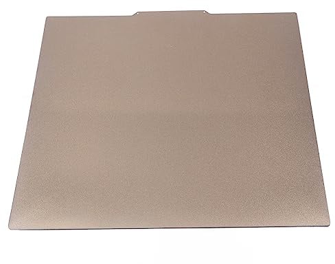Double Sided Textured PEI Sheet Magnetic Build Plate for CR10 3D Printer 450x450MM, Ideal for PLA, PEEK, PETG, TPU, ABS, Easy Print Removal with Spring Steel Plate Applying