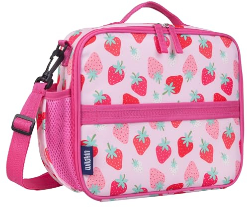 Wildkin ECO rPET Isolierte Kinder-Lunchbox für Jungen & Mädchen – strapazierfähiges Äußeres mit Netztasche innen & mehreren Tragemöglichkeiten – hält Lebensmittel frisch – ideal für Schule & Reisen –