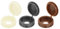 Sourcing Map 210Pcs Plastic Hinged Screw Covers, Snap Washer Covers, M6 Screw Caps for Furniture and Walls, Yellow/Brown/Dark Grey