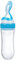 Baby Silikon Squeeze Feeder mit Lebensmittelabgabe Löffel Getreidefütterung Flasche für kleine Blau, Kinderabgabeflasche