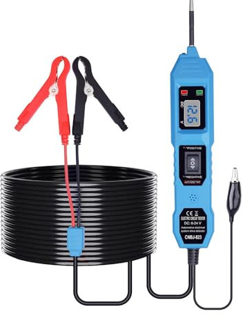 Hniuyun Circuit Tester, 3.5-36V DC Power Tester with 4.5M Cable & LCD Display, Power Circuit Probe Kit for Voltage Test/Component Activation/Continuity Testing/Trailer Lights Testing