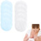 MEXRUMI 10 Coppette Assorbilatte Coppette Assorbilatte Lavabili Riutilizzabili Pad Infermieristica Coppette Per Allattamento Lavabili In Bambù Organico Antiallergici Rilievi Reggiseni (Bianco e blu）