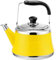 Kettles, Tea Kettle Stovetop, Whistlitea Kettle with Cool Touch Ergonomic Handle for Home Kitchen Camping/Yellow/4.2 Quarts