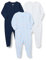 Amazon Essentials Combinaison Pour Jour et Nuit avec Pieds Mixte Bébé, Lot de 3, Bleu Marine/Koala/Rayures, 0-3 mois