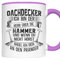 Dachdecker Tasse | Dachdecker ich bin der Herr über Hammer | Dachdecker Geschenk Männlichen Beruf Tasse Bauarbeiter Kaffeebecher lustig