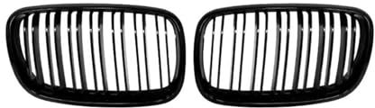 Viviance Auto Stoßstange Kühlergrill Gitter kompatibel mit BMW X5 X6 E70 E71 2007-2012 - Glänzendes Schwarz