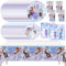 81 PCS Frozen Birthday Party Supplies, Frozen Tableware Set Includes 40 Plates, 20 Napkins, 20 Cups, 1 Tablecloth for Birthday Party Decorations