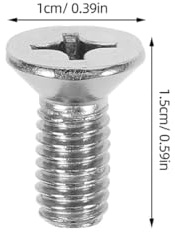Générique Kit de 8 Vis de Fixation du Disque de Frein en Acier Inoxydable Couleur Argenté Compatibles Véhicules Boulons pour Disque de Frein Voiture Fixation Sécurisée pour Système de