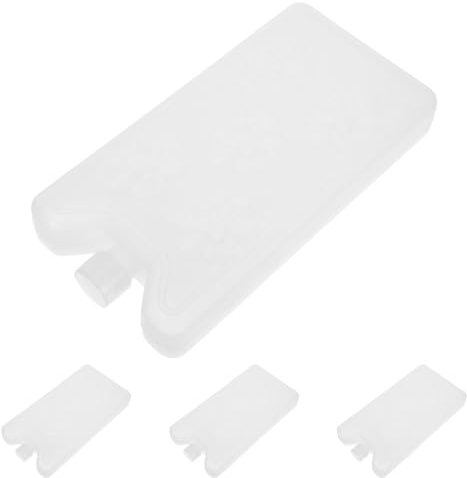 Boîtes à Cristaux de Glace pour Ventilateur Climatiseur, 4 Pcs 200 G | Pe Blanc, Usage Intérieur et Voyage, Fraîcheur Temporaire des Aliments, Format Compact pour Lunch Boxes et Déplacement