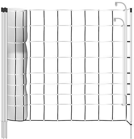 VOSS.farming 50m Wolfsabwehr-Netz Plus/Minus 106cm, Elektrozaunnetz, Wildschutznetz, Weidezaunnetz