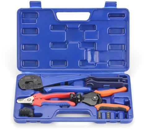 iCrimp Solar crimpatrice kit con filo e connettori MC4 montaggio e smontaggio crimpatrice per cavi, cavi, MC3 MC4 PV Solar Panel Tool kit