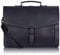 Estarer Serviette Homme, Sac Ordinateur 15.6 Pouces, Sacoche Business Bandoulière, Cartable Vintage en Cuir Simili, Noir