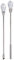 Ruiqas Nail Art Spatula Picker Spoon Acrylic Gel Powder Liquid Stirrer Mix Rod Manicure Tool Set Clear