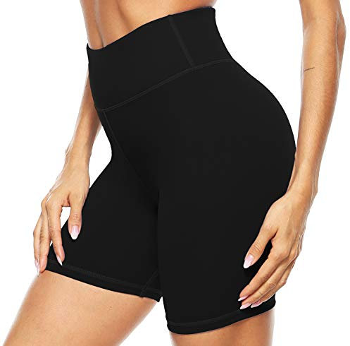 Persit Kurze Sporthose Damen Leggings - Sport Leggins Yogahose Laufhose Black 01 - XXL/48-50