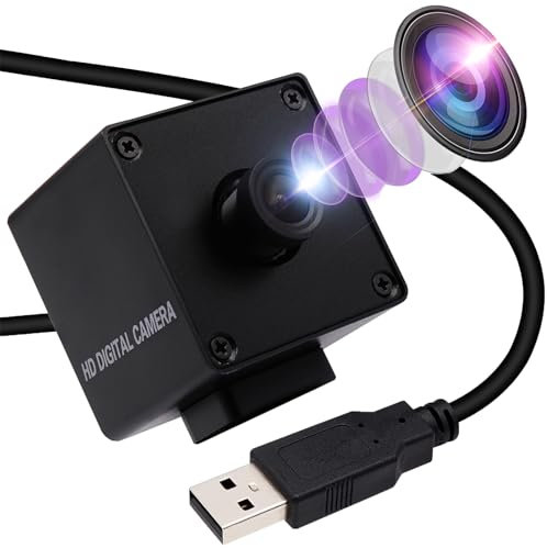 Svpro 4K USB Webcam mit 3.6mm Fixfokus-Objektiv, UVC PC Computer Kamera Streaming Camera mit IMX317 Sensor, Desktop Laptop USB Kamera für Windows Linux Mac Android