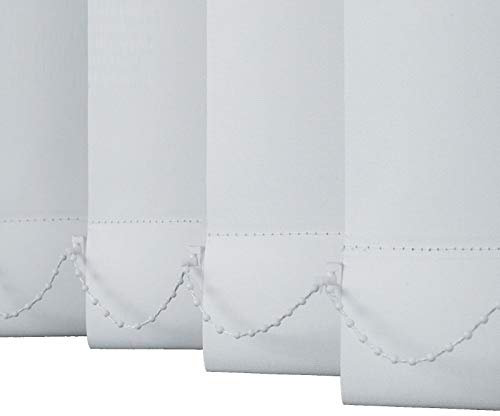 White Blackout Vertical Blinds, Large Window Inside/exterior Mount, for Patio Doors, French Window, Balcony, 85cm/105cm/125cm/145cm Wide (Size : 105×120cm(41.3×47.2))