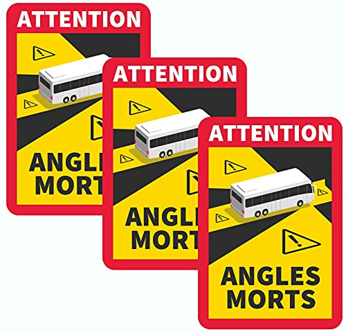 IWH 097610 Toter-Winkel-Aufkleber „Angles Morts“ 3 St.