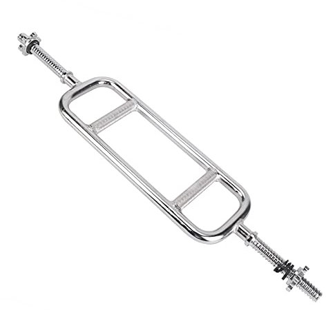 25mm Olympic Barbell Bars,86cm Hammer Curl & Tricep Weight Bar,Anti-Slip Hand Grip Ez Curl Bar,with Standard 1 Inch Spring Collars,for Fitness Training Gym Equipment(Size:120cm,Color:Silver)