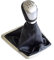 WYTXH Schaltknauf Hebel Manuell 5 6 Gang Fit Für Ford Focus 2 MK2 FL C-MAX 2006-2011MK3 MK4 MK7 Galaxy Mit Leder Staubdichte Abdeckung-Silber-5_Speed