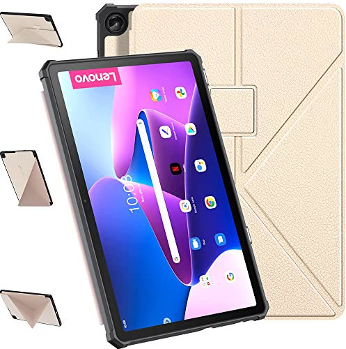 DONGZHU Hülle Kompatibel mit Lenovo Tab M10 HD 3nd Gen 10.1 Zoll TB328 2022 Ultra Dünn Case mit Standfunktion Auto Sleep Wake Up Funktion Slim Schutzhülle, Roségold