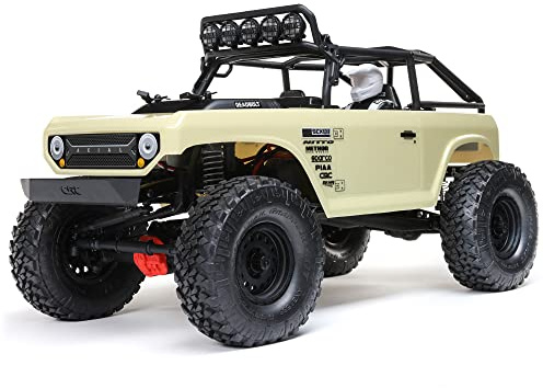 Axial 1/10 SCX10 II Deadbolt 4WD Brushed RTR, Tan, 59.22 cm x 33.34 cm x 30.48 cm