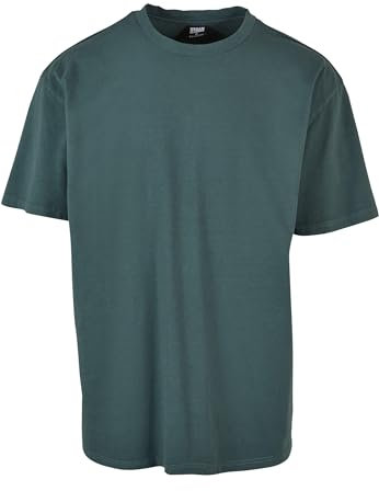 Urban Classics Men's Tb5939-heavy Oversized Garment Dye Tee T-Shirt, Bottle Green, L