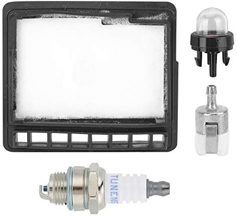 EVTSCAN Filtre à air pour tronçonneuse - Jeu d'ampoules d'amorçage pour Bougie d'allumage pour Echo CS3000 CS-3450 CS340