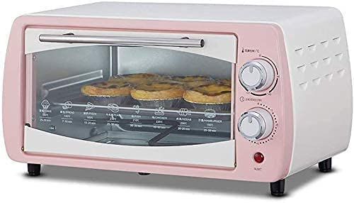 CAZARU Mini Forno da 10 Litri, Temperatura Regolabile 0-230 ℃ e Timer da 60 Minuti Controllo Indipendente della Temperatura Forno Elettrico per la Cottura Domestica