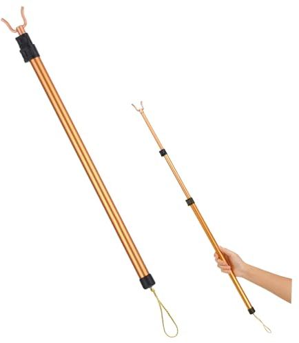 Cabilock 1stk Kleiderstange Wäschegreifer Werkzeug Warengreifer Teleskopierbar Kleidungs Kleidung, Die Stange Erreicht Verlängerung Für Kleiderbügel Aluminiumlegierung Kleiderschrank