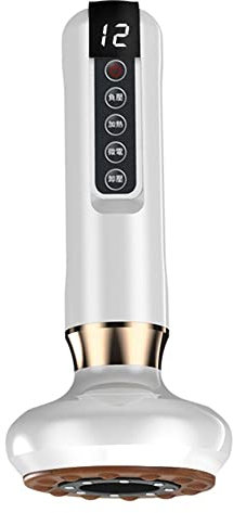 Kahdsvby Ventosa eléctrica con calefacción, masajeador Gua Sha de 12 velocidades con bolas de acero, cuerpo de vacío recargable, color