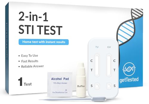 GetTested 2-in-1 STI Test for Trichomonas and Gardnerella – At-Home STI Test Kit for Women and Men – Rapid At-Home Results – Easy to Use, Private STI Test – No Appointment or Lab Required