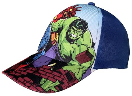 Marvel Avengers Baseball Cap for Kids (56cm, Blue)