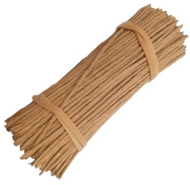 Pflanzenbinder Papierdraht 10-15-20-25 cm Gartendraht Basteldraht Blumendraht umweltfreundliche Papier-Binder Rebbindegarn, Größe: 10 cm