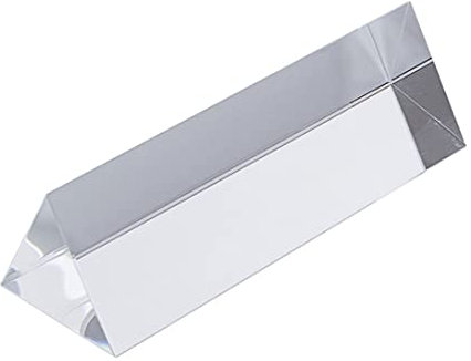 Dreieckiges Prisma optisches Kristallprisma Refraktor Glas-Regenbogen-Maker für Wissenschaftsunterricht Spektrum Physik Fotografie Dekoration Fotografie-Prisma tragbares Glasprisma Regenbogen-Maker