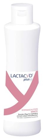 LACTACYD Plus Sensitiv Intimwaschlotion - Intimpflege mit Glycerin 250 ml | Reinigung für empfindliche Intimschleimhäute mit pH 3.5, mit L-Milchsäure, seifenfrei & ohne Alkohole, klinisch bestätigt