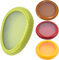 Ataoyus 4 Cajas de Almacenamiento de Frutas de Silicona, contenedor de Almacenamiento de Aguacate de Silicona, Reutilizables para refrigerador, contenedor de Almacenamiento de Cebolla antigolpes