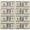 Muteitt 10 Packungen Servietten Dollar-Muster, Tragbare Papierservietten Für Partys, Cartoon-papiertaschentuch-Dinner-Party-servietten