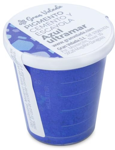 Pigmento blu oltremare per cemento e gesso in uno | Pigmento in polvere insolubile ad alto rendimento per creazioni fai da te e artigianali | Fornisce un tocco unico di colore | 500 cc