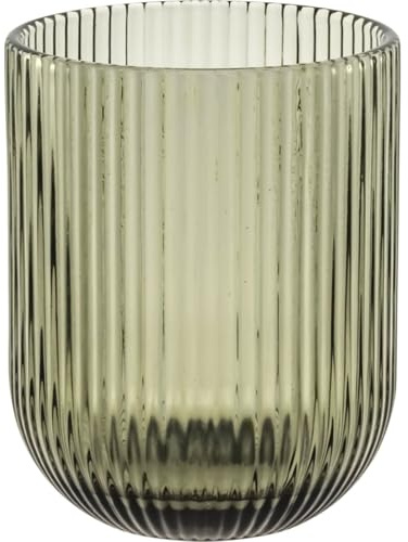 ROSE & TULIPANI Lot de 6 verres à eau en verre Twisty 260 ml 5 variantes (6 pièces) GRIS