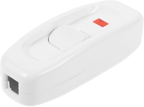 DOITOOL Vintage Nachttischlampe Schalter Ersatzschalter Für Tischlampen Kleiner Hand Schalter Mit Kontrollleuchte 10A 250V Retro Design Für Einfache Bedienung Und Stilvolle