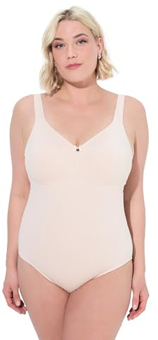 Ulla Popken Damen große Größen Übergrößen Plus Size Body, ohne Bügel hell beige 105C 834050670-105C