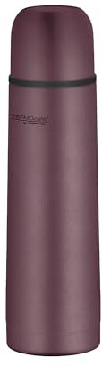 THERMOcafé by THERMOS TC Beverage Bottle Burgundy Mat 0.50 L, Thermos Flask with Stainless Steel Cup, 12 Hours Hot & 24 Hours Cold, Leak-Proof, for School, On The Go and Office