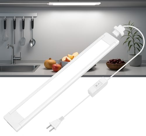 maylit Plug in Under Cabinet LED Light Bar, Ultra-Bright, Wired, 14 Inch