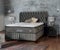 Pointhome Boxspringbett Set 180x200 cm, Bss Bedding Fluffy, Bett-Set mit 7 Zonen Allergenfrei & Atmungsaktiv, Orthopädische Matratze mit Topper, Betthöhe 34 cm (Grau)